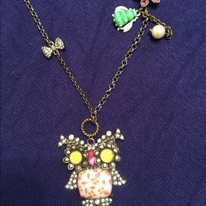 Betsy Johnson Owl necklace